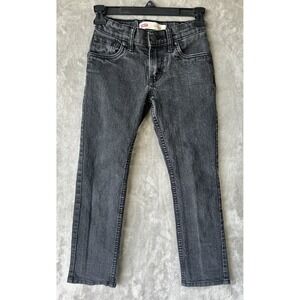 Levi's 511 Jeans Boys Slim 24x22 8 Reg Black Stone Wash